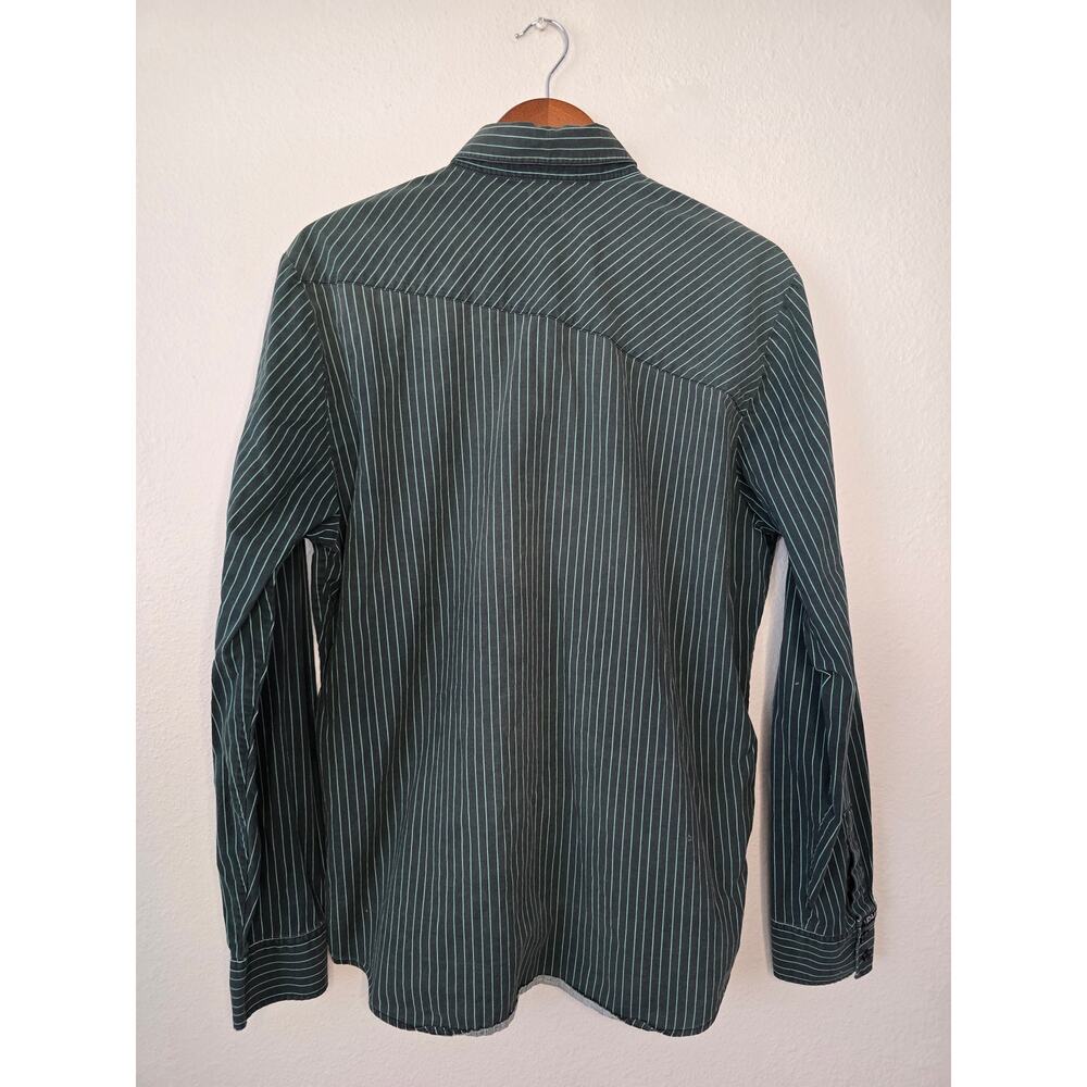 Large Volcom Button Up Pinstripe Business Casual … - image 5